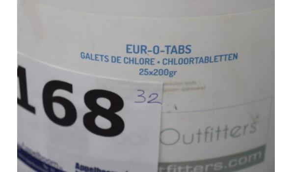 32 potten chloortabletten EUR-0-TABS